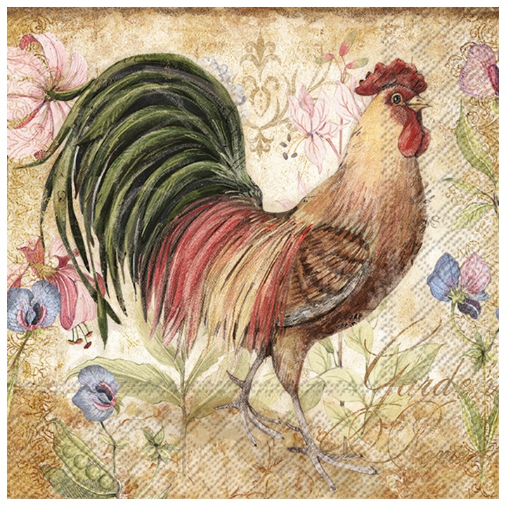 Șervețele pentru decoupage cocoș - 1 piesă