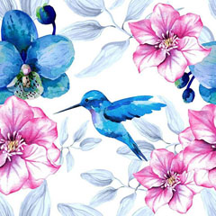 Șervețele pentru DECOUPAGE - Colibri albastru - 1 buc