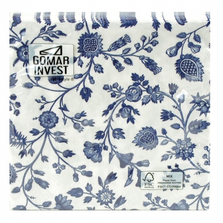 Șervețele pentru decoupage Decor of porcelaine - 1 piesă