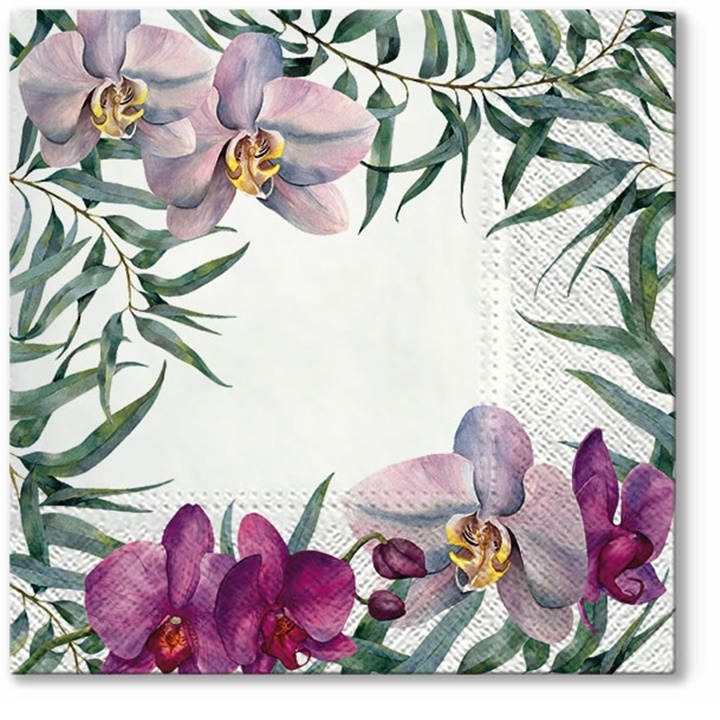 Șervețele pentru decoupage Elegant Orchid - 1 piesă 