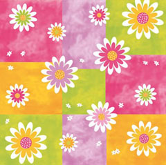 Șervețele pentru DECOUPAGE - Flori colorate - 1 buc