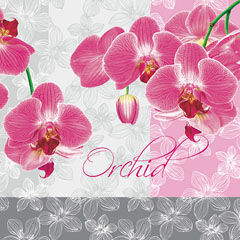 Șervețele pentru DECOUPAGE - orhidee roz - 1 buc