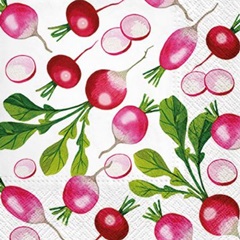 Servetele pentru decoupage Fresh Radish - 1 buc