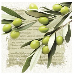 Servetele pentru decoupage Greek Olives - 1 buc