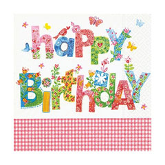 Șervețele pentru decoupage - Happy Birthday - 1 produs