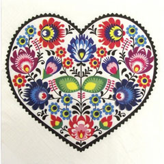 Șervețele pentru DECOUPAGE - Heart - 1 buc