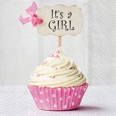 Șervețele pentru decoupage It s a Girl - 1 buc