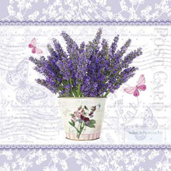 Șervețele pentru DECOUPAGE - Lavanda înflorită - 1 buc
