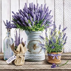Servetele pentru decoupage Lavender in Bucket - 1 buc