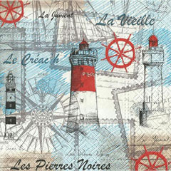 Șervețele pentru DECOUPAGE - Le Pieres Noires - 1 buc