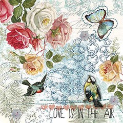 Șervețele pentru DECOUPAGE - Love in the air - 1 buc