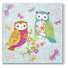 Servetele pentru decoupage Magical Owls - 1 buc