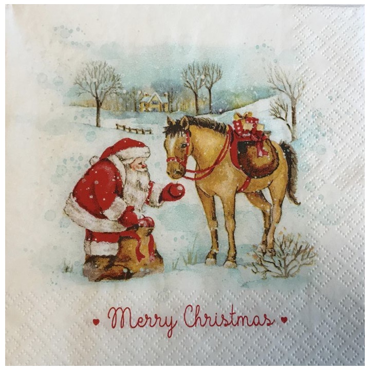 Servetele pentru decoupage Merry Christmas - 1 buc