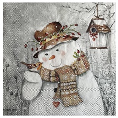 Servetele pentru decoupage Om de zapada 1 bucata