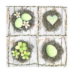 Servetele pentru decoupage - Oua verzi - 1 Produs