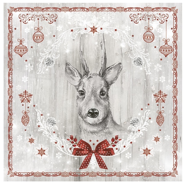 Șervețele pentru decoupage Painted Deer - 1 buc