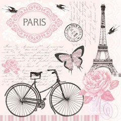 Șervețele pentru DECOUPAGE - Plimbare la Paris - 1 buc