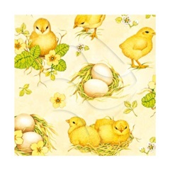 Servetele pentru decoupage - puisori si oua - 1 produs