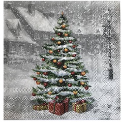 Servetele pentru decoupage Tree on square 1 bucata