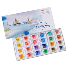 Set acuarele White Nights 24 buc