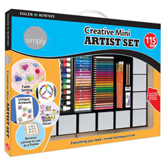 Set artistic mare - Daler - Rowney Creative Mini - 115 piese 