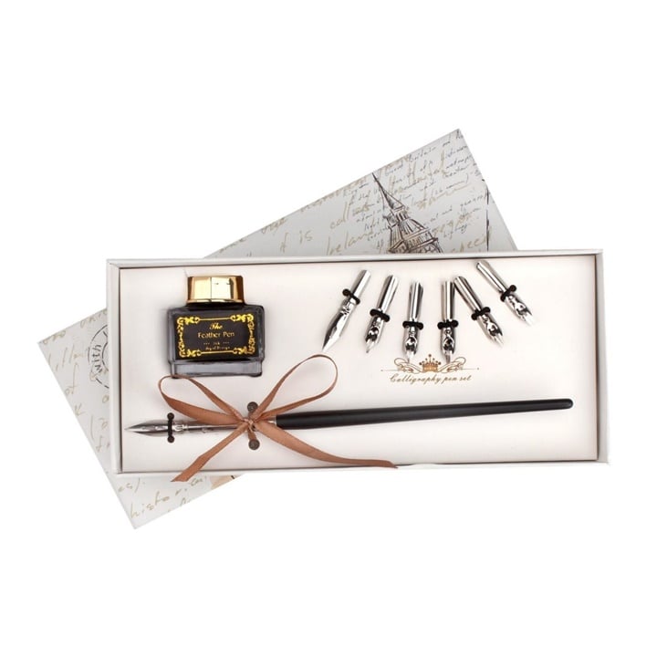Set cadou pentru caligrafie Nassau Fine Art - 9 buc
