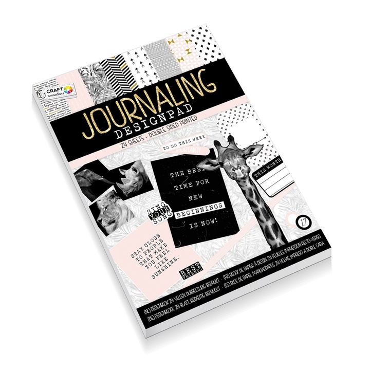 Set creativ pentru scrapbooking - 24 coli - negru Set creativ pentru scrapbooking - 24 coli - negru