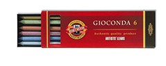 Set creioane colorate metalic GIOCONDA - 6 piese