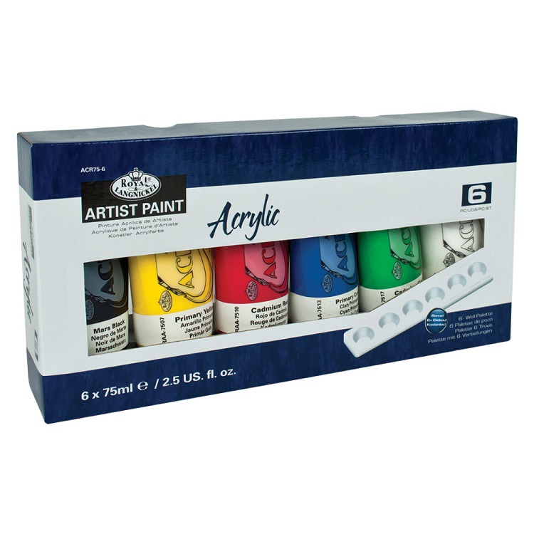 Set culori acrilice Royal & Langnickel Essentials - 7 piese 