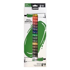 Set culori acrilice Studio Pebeo 18 x 12 ml