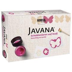 Set culori textil cu șabloane JAVANA KREUL 