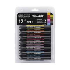 Set de 12 markere Winsor & Newton Promarkers + 1 Blender 