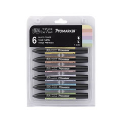 Set de 6 markere Winsor & Newton Promarkers - culori pastelate