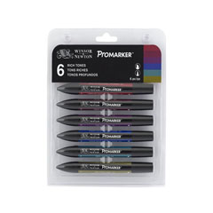 Set de 6 markere Winsor & Newton Promarkers - culori bogate