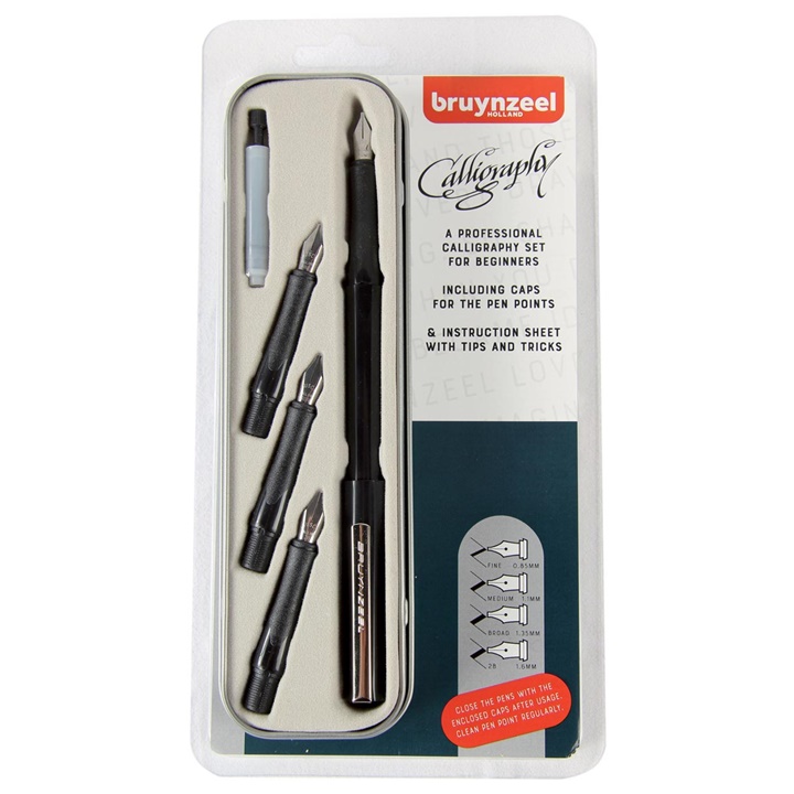 Set de caligrafie profesional pentru începători Bruynzeel Holland - 8 piese