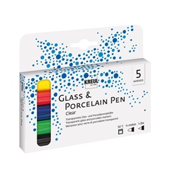 Set de carioci pentru porțelan și sticlă Hobby Line- 5 buc