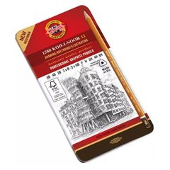 Set de creioane grafit triunghiular 1582 KOH-I-NOOR / 12 bucăți