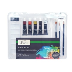 Set de culori acrilice Nassau Fine Art – 18 buc