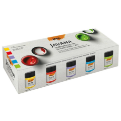 Set de culori pentru textile deschise la culoare JAVANA 5x50 ml