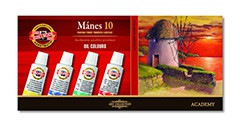 Set de culori uleioase-KOH-I-NOOR Mánes / 10 x 16 ml