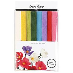 Set de hârtie creponată | Diverse culori