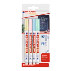 Set de markere cu cretă EDDING 4085 nuanțe pastelate
