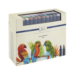 Set de markere cu două fețe 48 buc