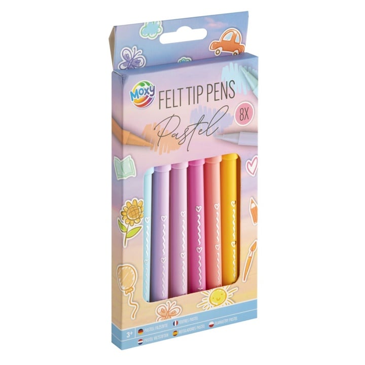 Set de markere pastelate 8 buc
