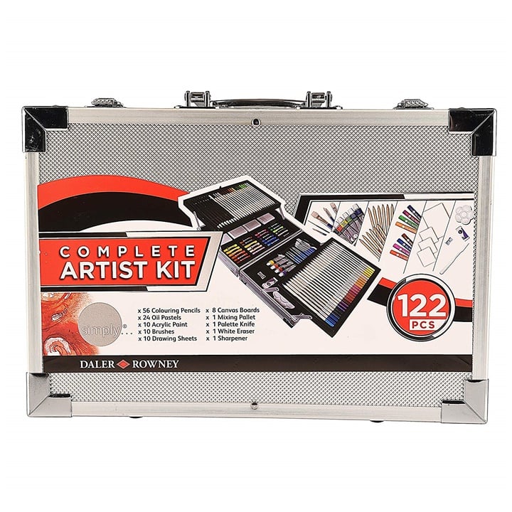 Set de pictura mare Daler-Rowney Complete Artist Kit - 122 piese