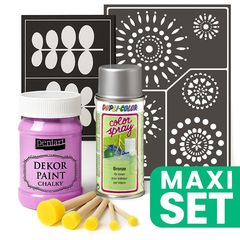 Set de renovare a mobilierului cu vopsea spray argintie - Blackberry