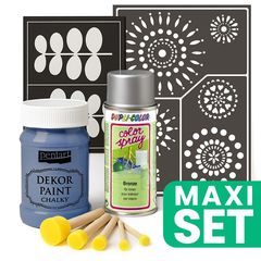Set de renovare a mobilierului cu vopsea spray argintie - Indigo