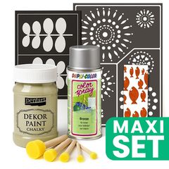 Set de renovare a mobilierului cu vopsea spray argintie - Ivory