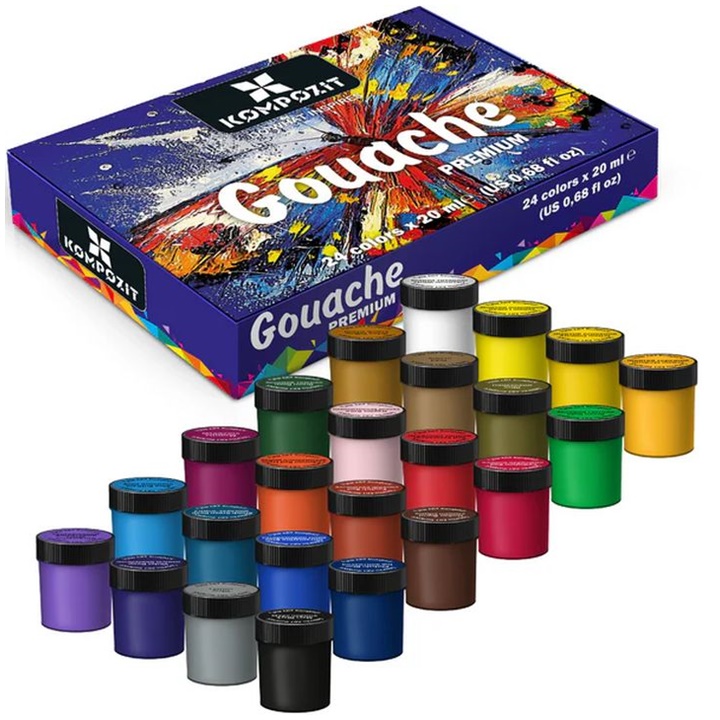 Set de vopsea guașă compozită Premium ART