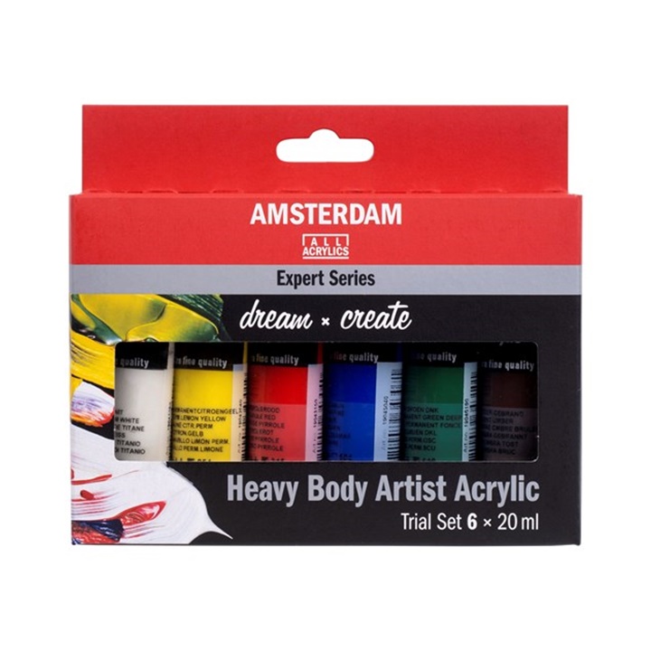 Set de vopsele acrilice AMSTERDAM Expert Series 6 x 20 ml